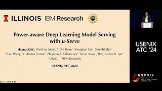 USENIX ATC '24 - Power-aware Deep Learning Model Serving with μ-Serve