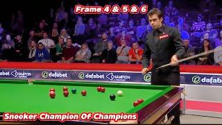 Snooker Champion Of Champions Ronnie O’Sullivan VS Martin Gould ( Frame 4 & 5 & 6 )