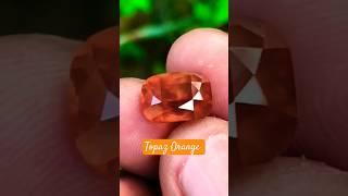 Orange Color Topaz Gemstone #gemstones #gemstonejewelry #topaz