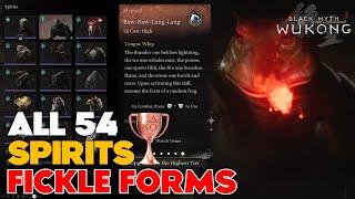 All 54 Spirits [Needed for Fickle Forms Trophy/Achievement] - Black Myth: Wukong