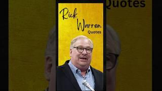 Rick Warren Best Quotes