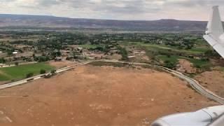 Landing at Grand Junction (GJT) Colorado airport, onboard American Airlines