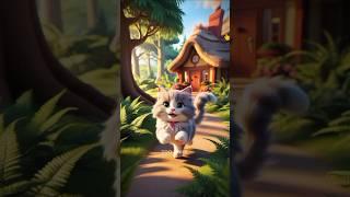 Cat And  Bear  the Jungle story | Zoo Zone #shorts #animalstory #storyzone