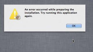 Mac OS X or macOS Install fails without a descriptive error
