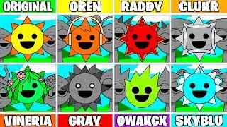 Incredibox Sprunki - Phase 1 But Everyone Is OREN vs RADDY vs CLUKR vs VINERIA, GRAY, OWAKCX, SKYBLU