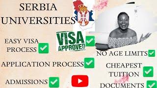 SERBIA CHEAPEST UNIVERSITIES FOR INTERNATIONAL STUDENTS+TUITION FEES, DOCUMENTS #visa 2024