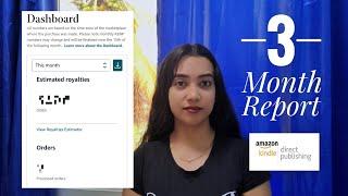 Amazon KDP Income Report - 3 Months Results - 2025
