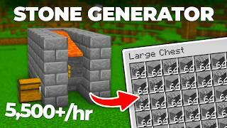 Simple Stone & Cobblestone Generator in Minecraft 1.21 | Easy Tutorial