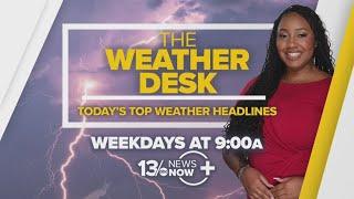 The Weather Desk: Sunny, warmer temperatures across Coastal Virginia, northeast North Carolina