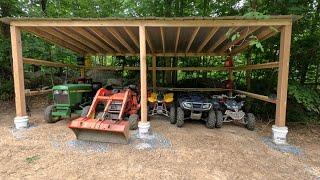 Building A 12x24 Lean To For Housing Toys