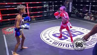 Izaiah/ Mongkon Sinbi Muay Thai (red) v Ramba Junior Keitsamchong (blue)