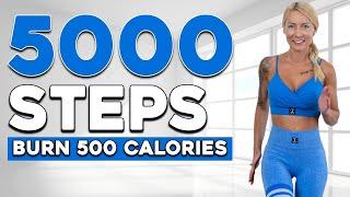 5000 STEPS WORKOUT Beginner Friendly Knee Friendly No Jumping For Weight Loss At Home