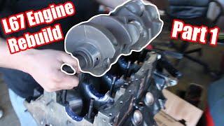 Project F 3800 L67 Engine Rebuild! Part 1 (The Crank is in! Preparing the Rotating Assembly!)