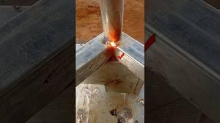 trick master combines 2 types of pipes. #welders #welding #metalworking #fabrications