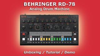 BEHRINGER RD-78 Analog Drum Machine | Unboxing / Tutorial / Demo