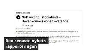 Estonia - nyheten om det bärgade räcket