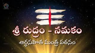 శ్రీ రుద్రం - నమకం | అర్థసహిత మంత్ర పఠనం | Sri Rudram - Namakam with Meaning in Telugu