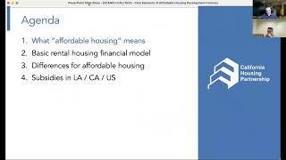 Core Elements of Affordable Housing Development Finance