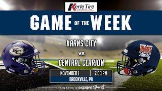 Kerle Tire Game of the Week: District 9 Class 2A Championship — Karns City vs. Central Clarion