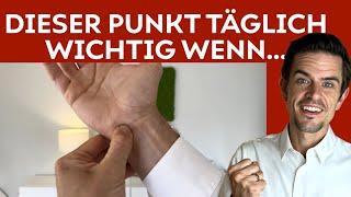 Bearbeite DIESEN PUNKT täglich 90 Sekunden bei Unruhe, Stress, Sorgen und Burnout!