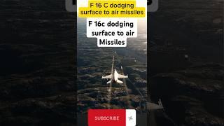 F-16C Dodging Deadly Surface-to-Air Missiles Insane Maneuvers #shorts #f16c #freefire