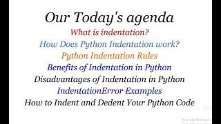 Indentation in Python | Python Indentation Rules | Advantages and Disadvantages of indentation