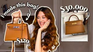 making a Hermès Kelly Bag at home - DIY Leather Bag