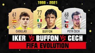 Buffon VS Casillas VS Cech FIFA EVOLUTION!  FIFA 98 - FIFA 21