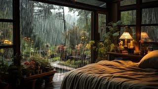 【1M】 SOOTHING RAIN SOUND at the forest make you sleep well | Goodbye insomnia with Rain