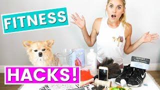 8 Simple Fitness Hacks - EASY LIFE HACKS! | Rebecca Louise