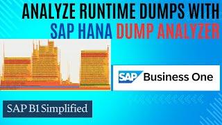 SAP Slow? Here is the solution | SAP HANA Dump Analyzer | SAP Business One | SAP B1 Simplified