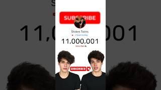 Stokes Twins reach 110 MILLION SUBSCRIBER! #stokestwins #subscribe #shorts