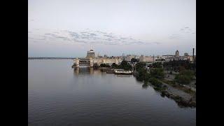 Velo trip.Ukraine Dnepr. The river Dnepr