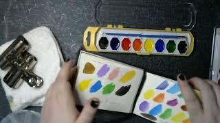 Swatching Crafters Square Watercolor from Dollar Tree