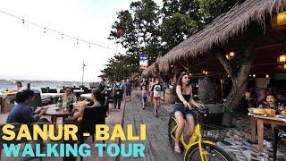 Sanur Bali Sunset Walk | Relaxing Evening Walking Tour Sanur Beach Bali Today 2024