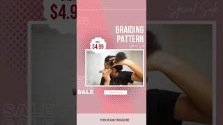 The Perfect "Go-To" Braiding Pattern for Crochet Braids‼ #naturalhair #hairstyle #braidingtutorial