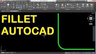 How to use Fillet in AutoCAD 2018