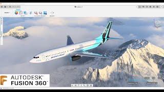 Aircraft design using Fusion 360 software / airplane in fusion 360