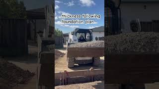 Learning how to build a home, one step at a time (pouring crushed granite)