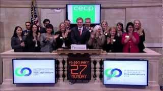 The Committee Encouraging Corporate Philanthropy rings the NYSE Opening Bell