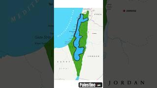 Palestine Israel Map #map #palestine #israel #shorts #geography