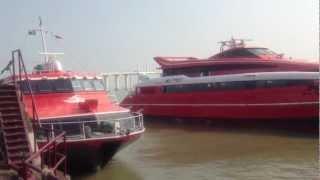 Cruising from Macau to Hong Kong with Turbojet Hydrofoil Ferry