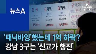 ‘패닉바잉’했는데 1억 하락?…강남 3구는 ‘신고가 행진’ | 뉴스A