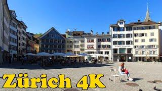 Zürich Switzerland  Walking tour [4K]