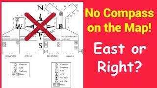 How to Describe a Map When There Is *No Compass*//ielts writing task 1 map