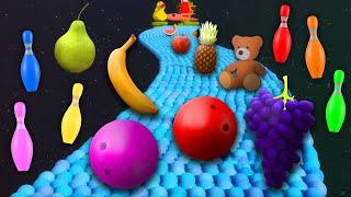 Kinetic Sand Cosmic Adventure! Fruits, Toys & Colorful Shapes to Learn For Children by Binkie TV