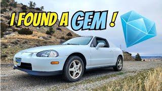 Stock 1995 Honda Civic Del Sol si rescue! Review, Drive, and  walk around