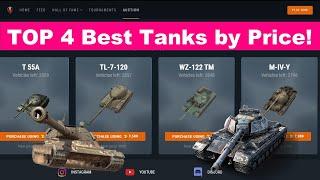 WoT Blitz - TOP 4 Best Tanks by Price/Fun/Performance (Auction)