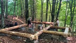 Two Men Build BIG LOG HOUSE in the Forest | Start to Finish @lesnoy_offline3431