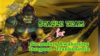 STABLE TEAM for SECONDARY AWAKENING DUNGEON - FRANKENSTEIN [Summoners War : Sky Arena]